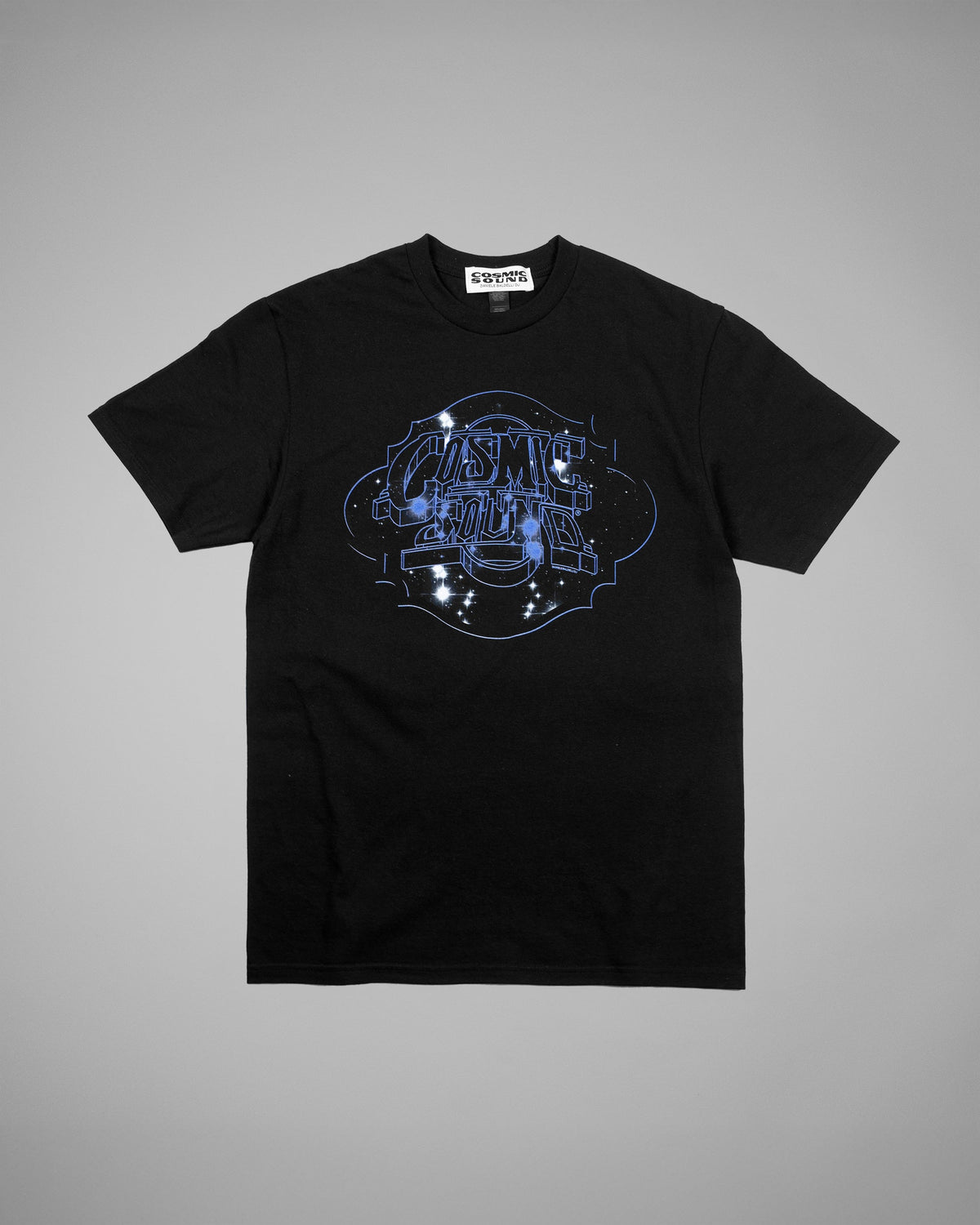 BLUE STARS T-SHIRT BLACK