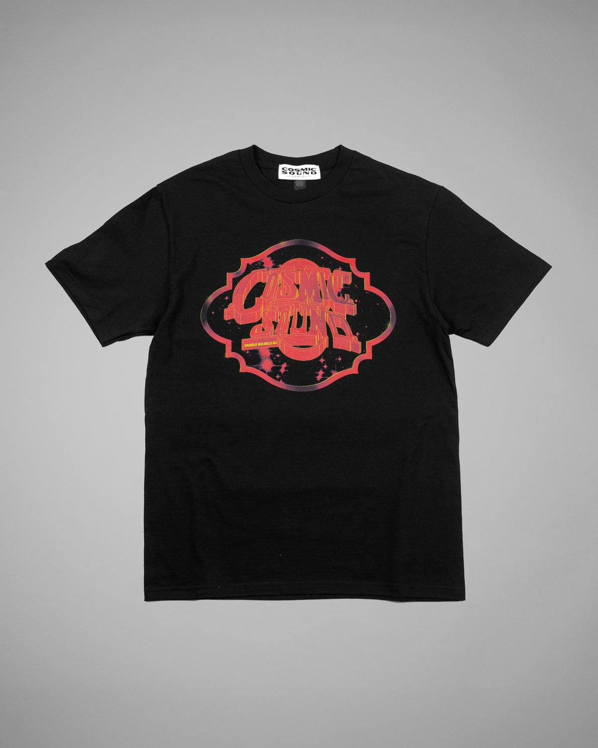 RED STARS T-SHIRT BLACK