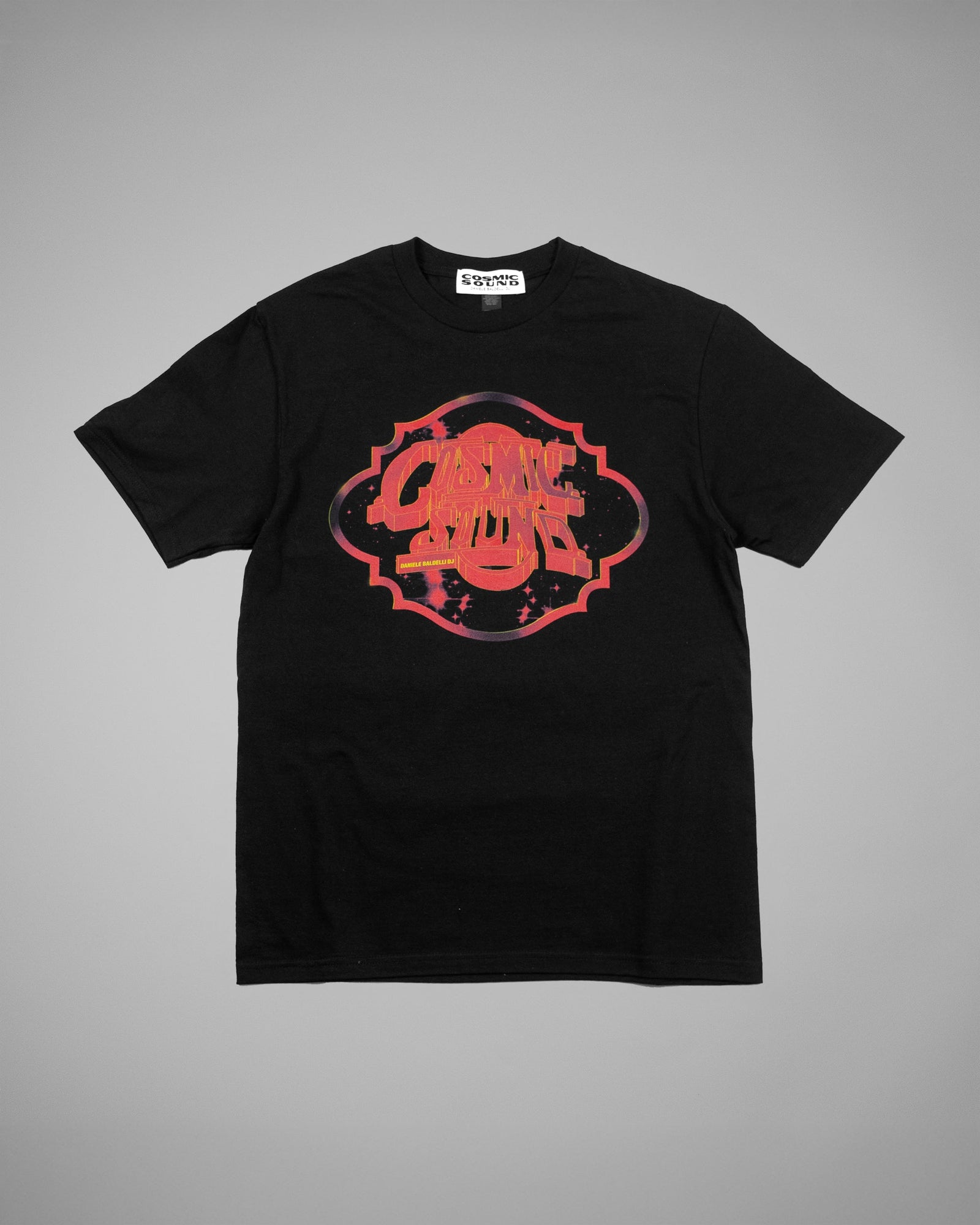RED STARS T-SHIRT BLACK