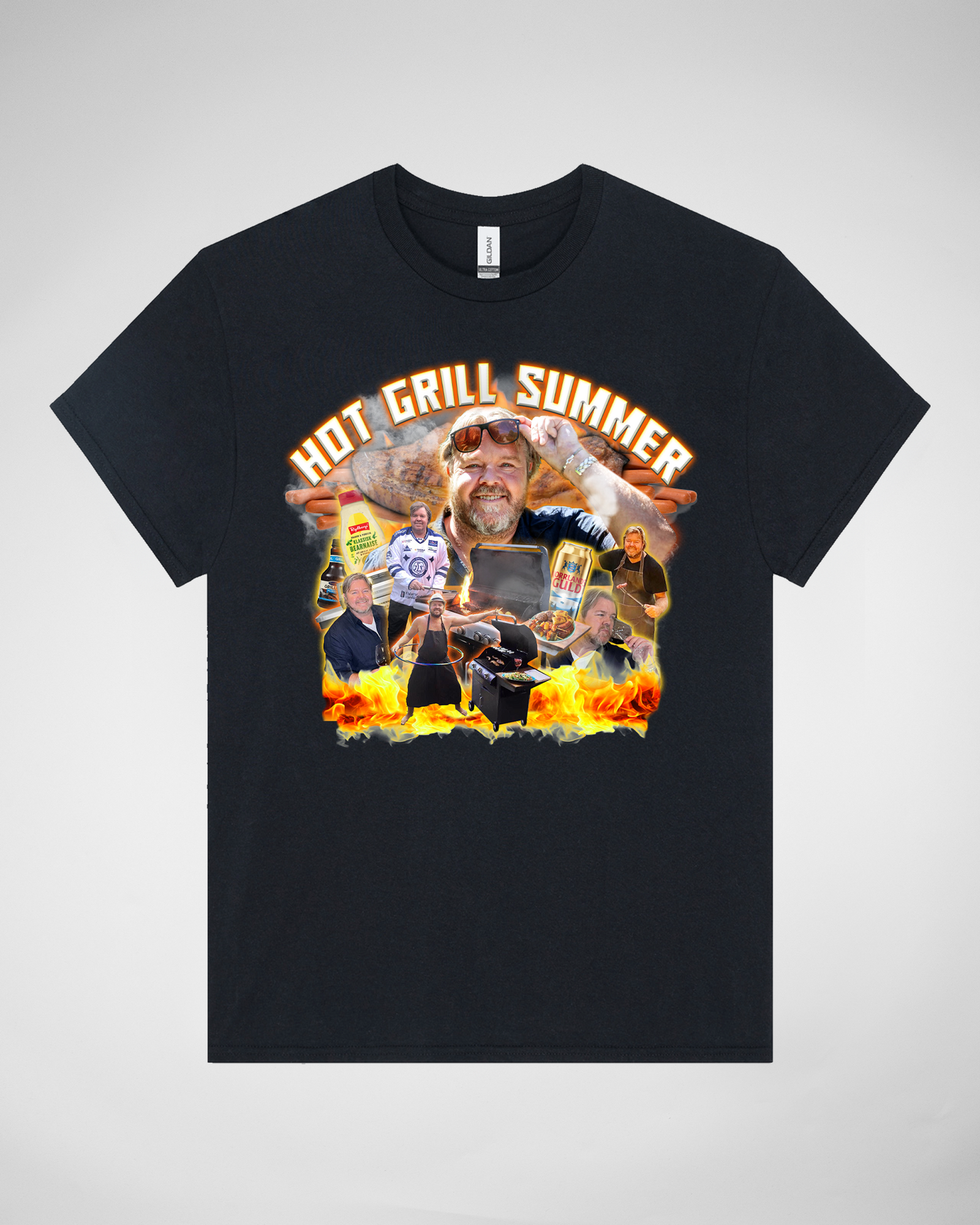 HOT GRILL SUMMER T-SHIRT BLACK