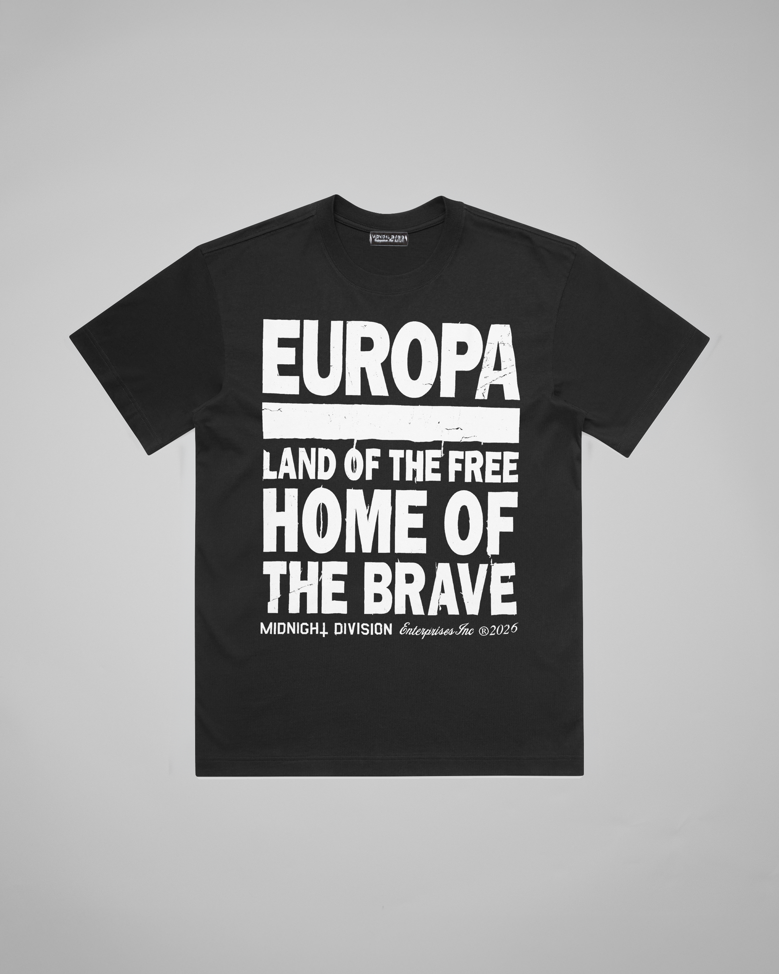 EUROPA T-SHIRT BLACK