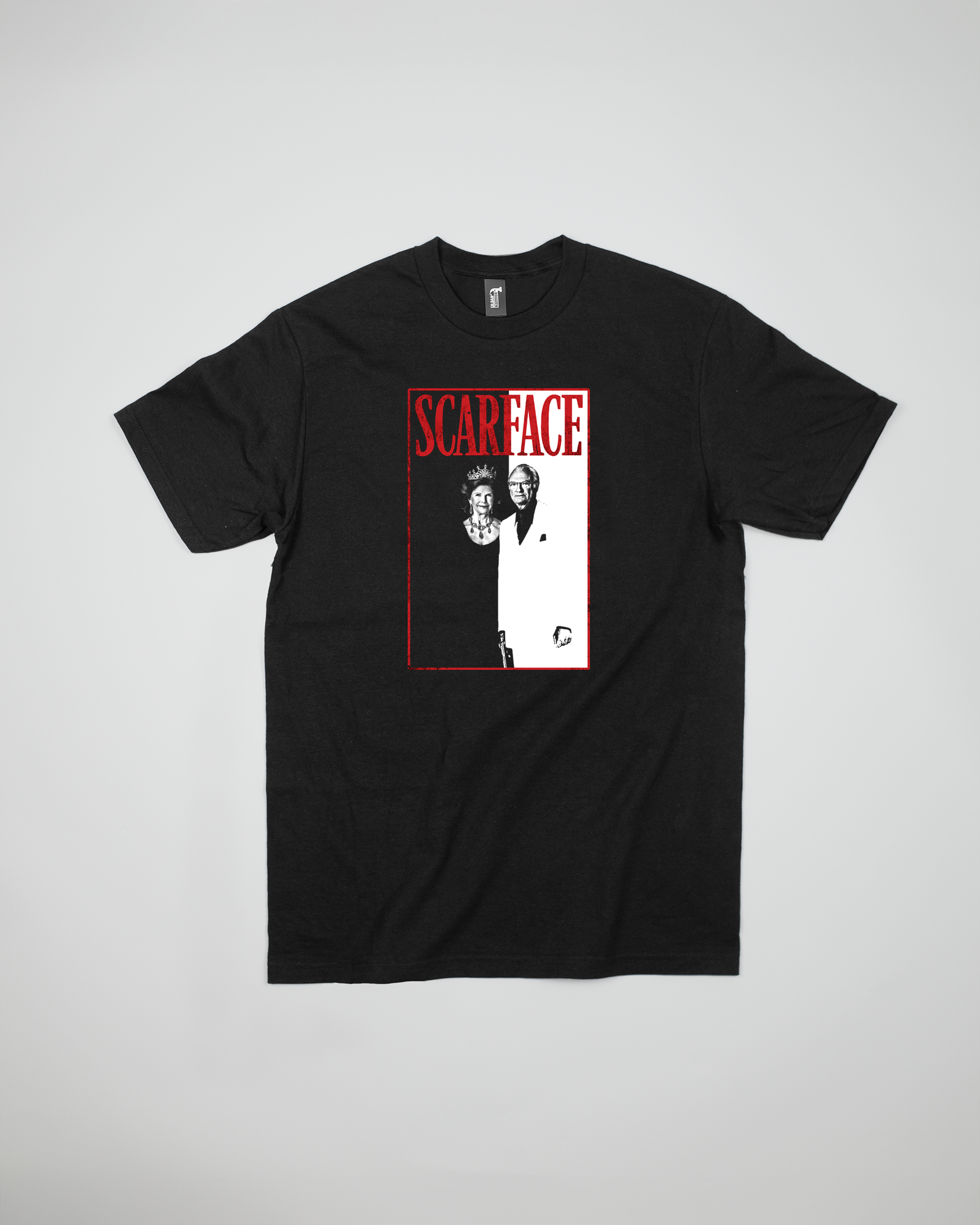 KUNGEN & SILVIA T-SHIRT BLACK